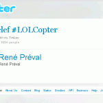 René Préval: @wyclef #LOLCopter